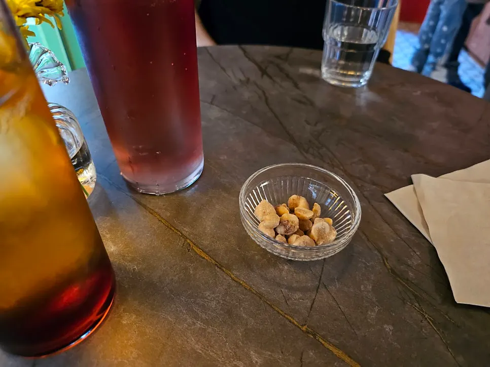 Sugar Hill table setting with drinks
