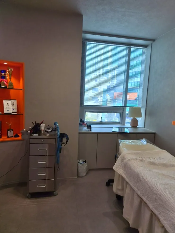 Private semi-permanent makeup treatment room