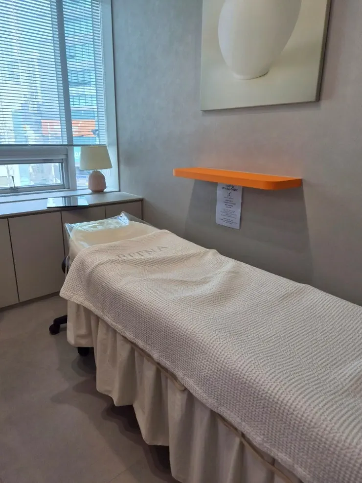 Treatment bed and tools for the eyebrow tattoo