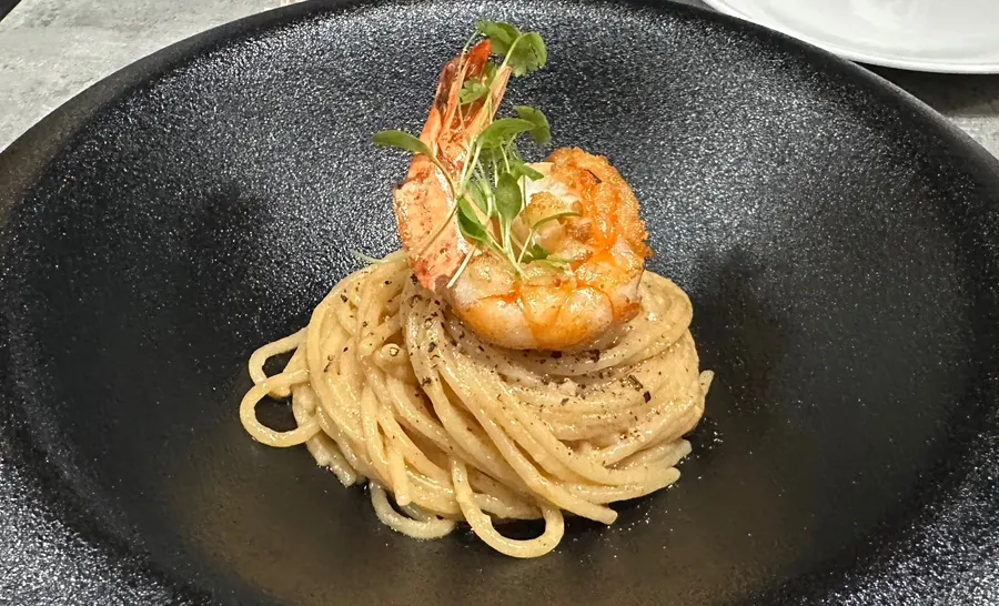 Minari yuja bisque pasta