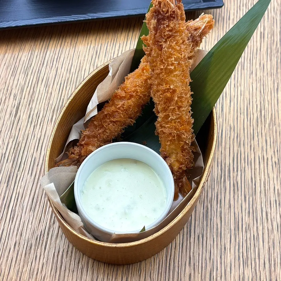 A plate of fried shrimp, the side dish menu
