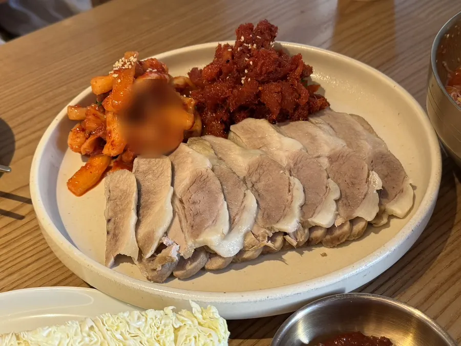 Two types of kimchi served as basic side dishes