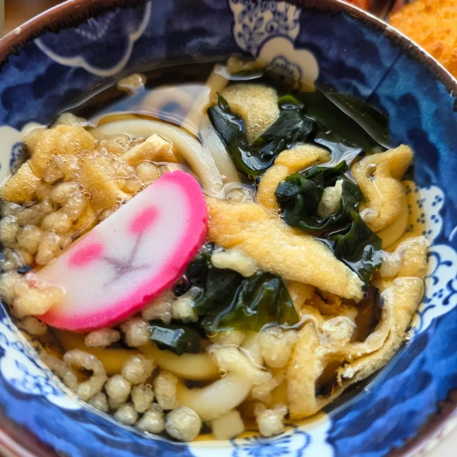 Mini udon that comes with the set