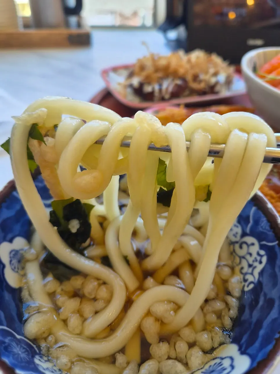 Mini udon that comes standard with the set