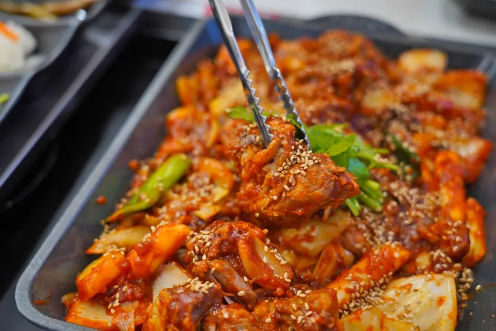 A tender piece of pork rib