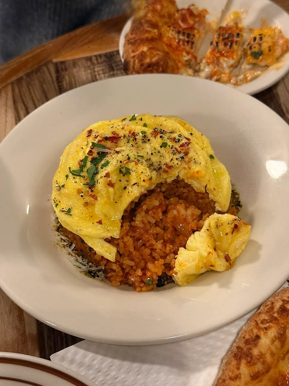 Western dishes on the table at Low Five