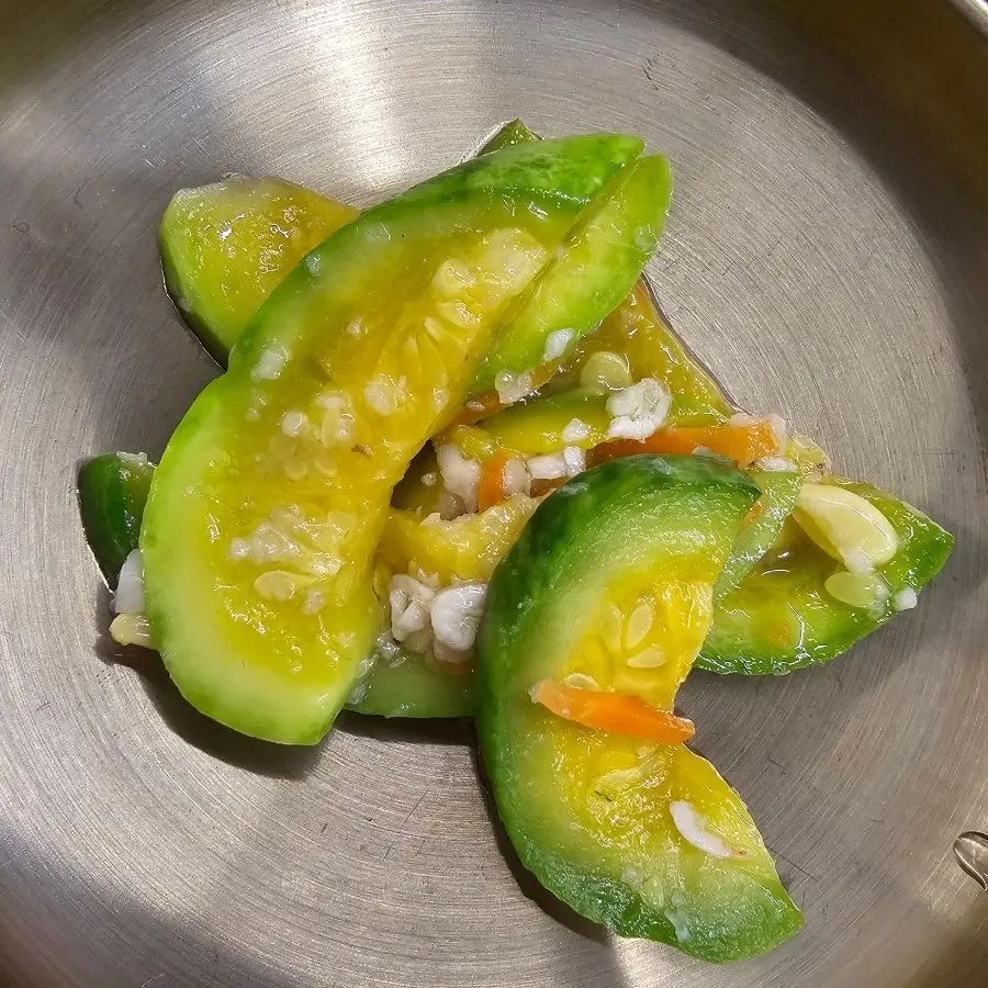 Side dishes made with home-grown vegetables