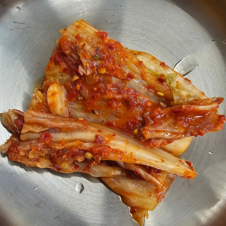 Korean-ingredient kimchi made at the restaurant