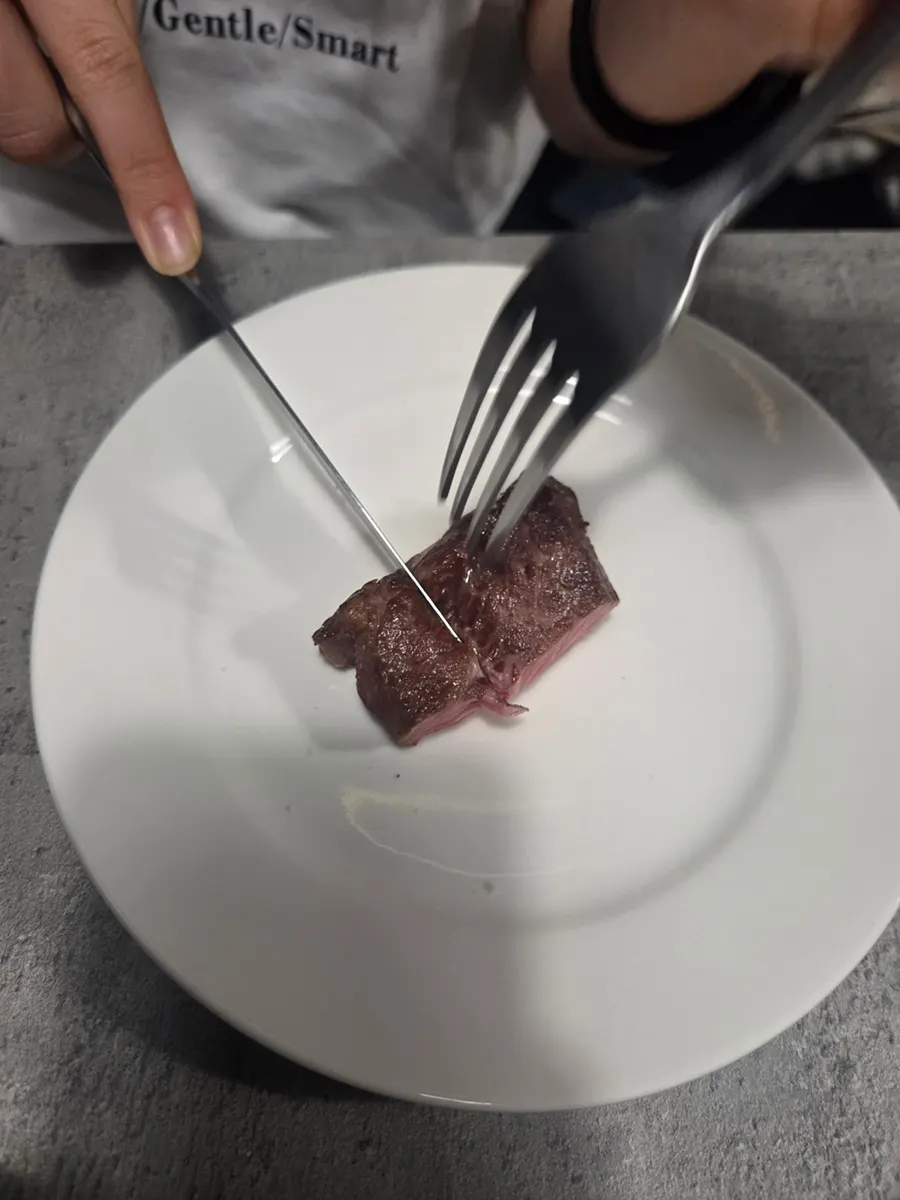 살치살 스테이크 단면