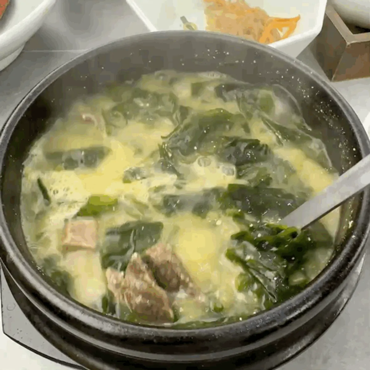 Featured photo of the birthday seaweed soup set at Haenon Miyeok Gwacheon Direct Branch