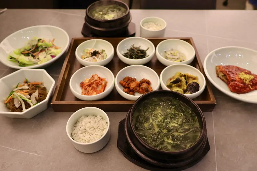 해논미역 메뉴판