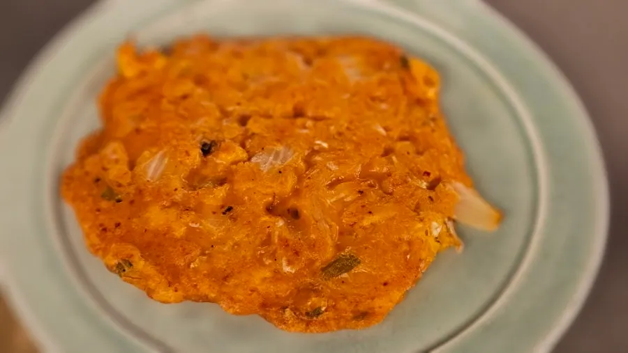 Free kimchi pancake received from the review event