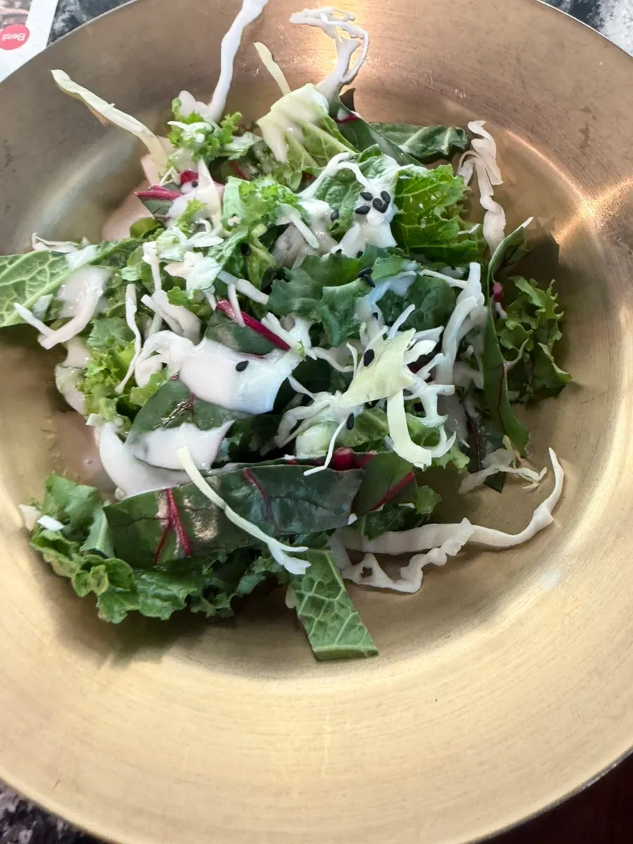 Side dish arrangement on the table
