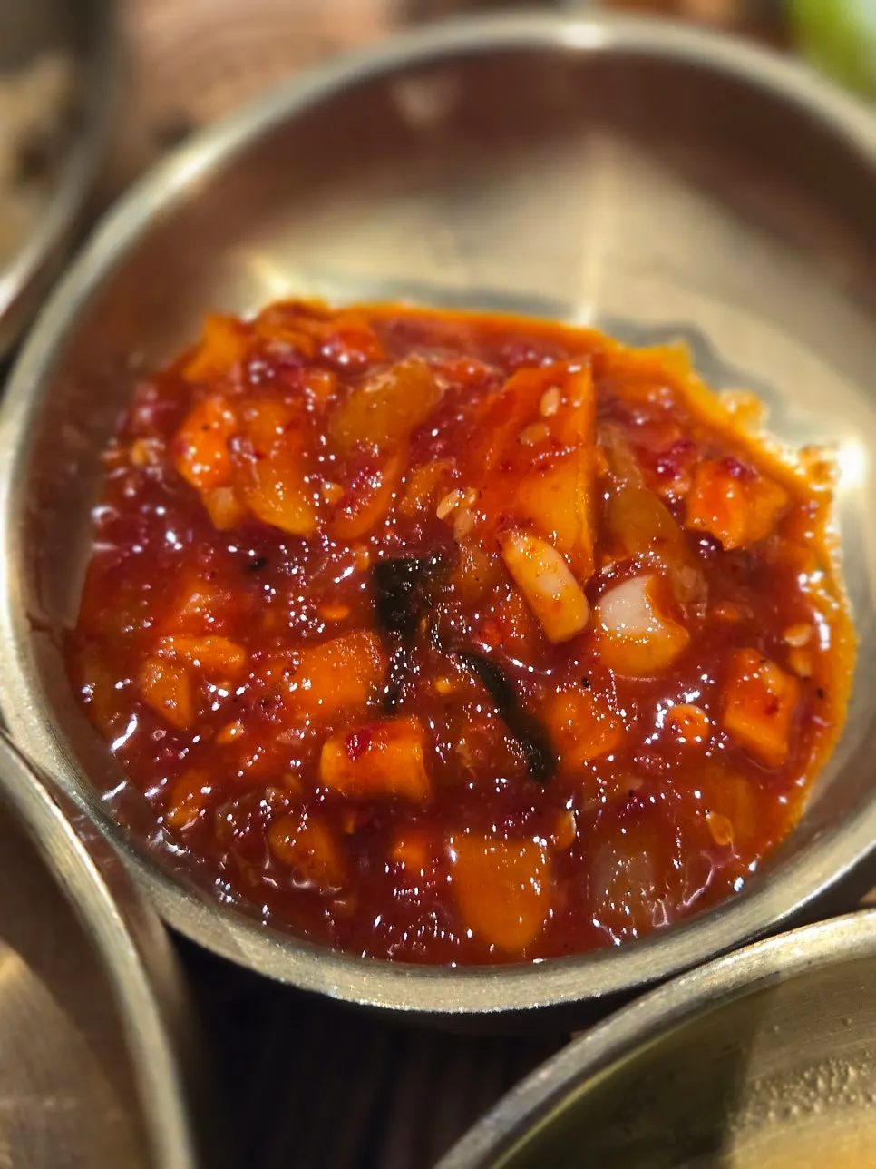 Mushroom tangsuyuk and grilled mackerel side dishes