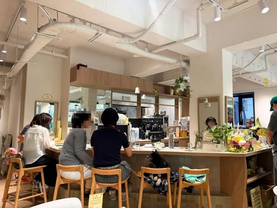 해옫 마포 실내 좌석 전경