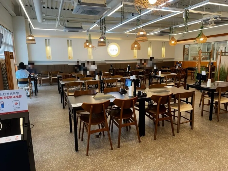 Clean and spacious interior of Haepumgye