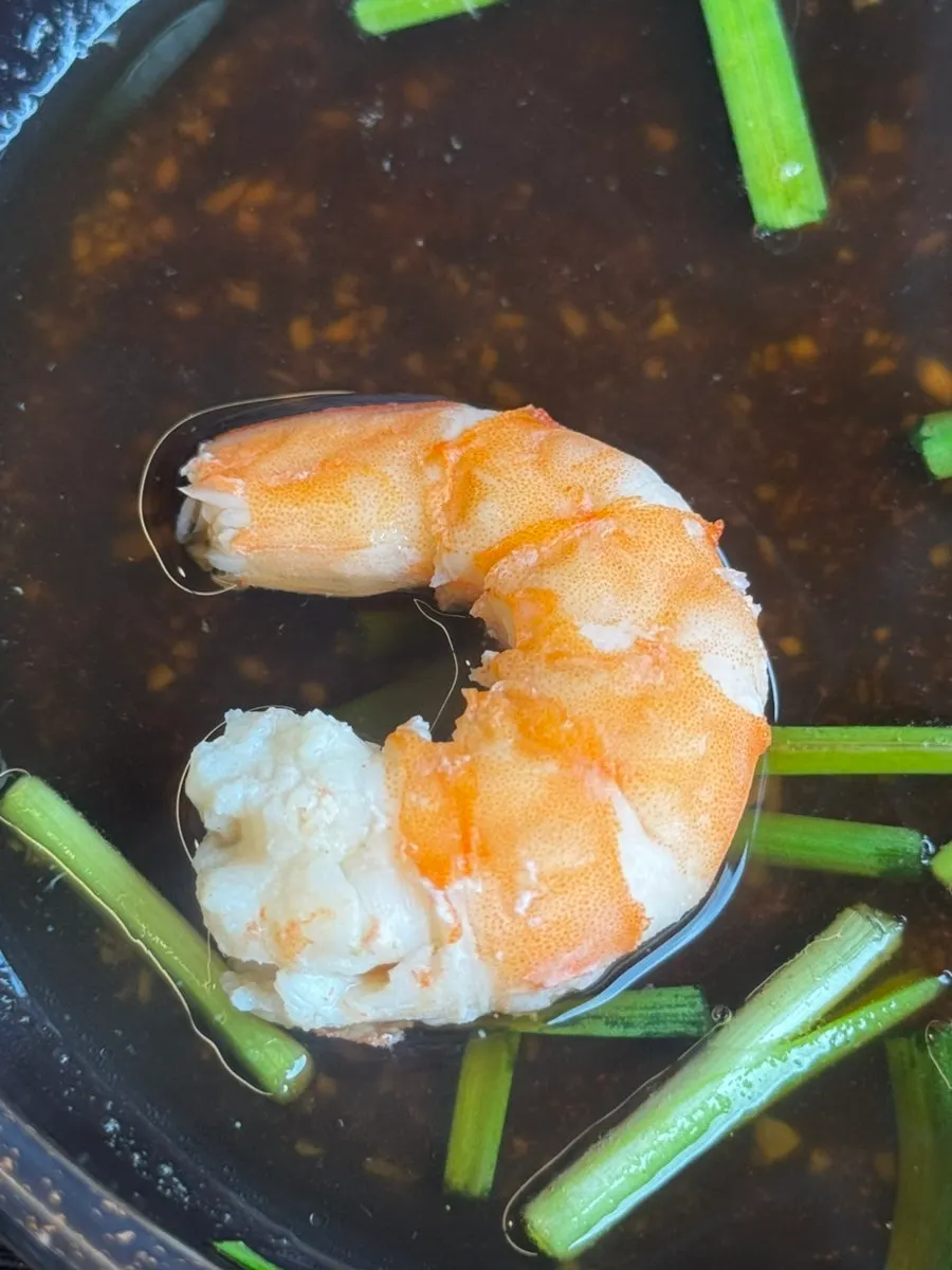 Chewy octopus and shrimp