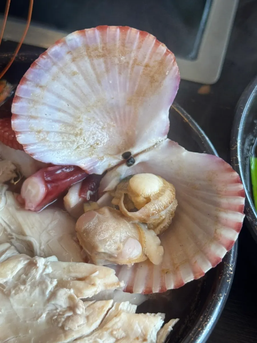 Haesintang broth with shellfish