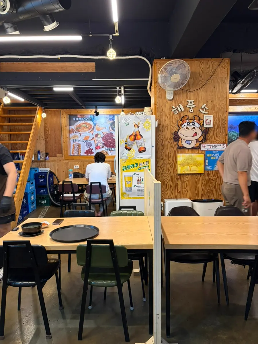 Interior of the restaurant with about eight tables