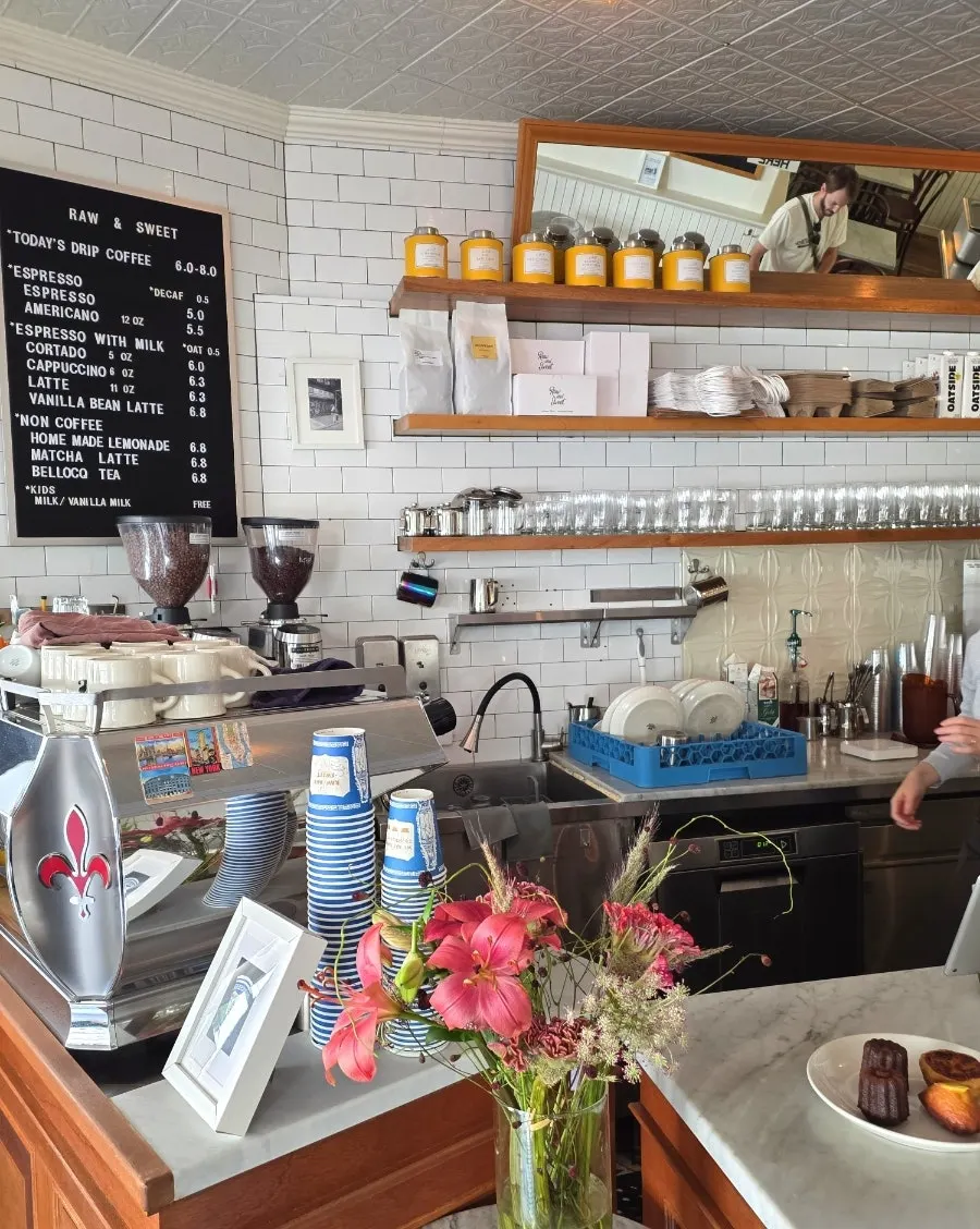 Interior of Low & Sweet with wood interior design