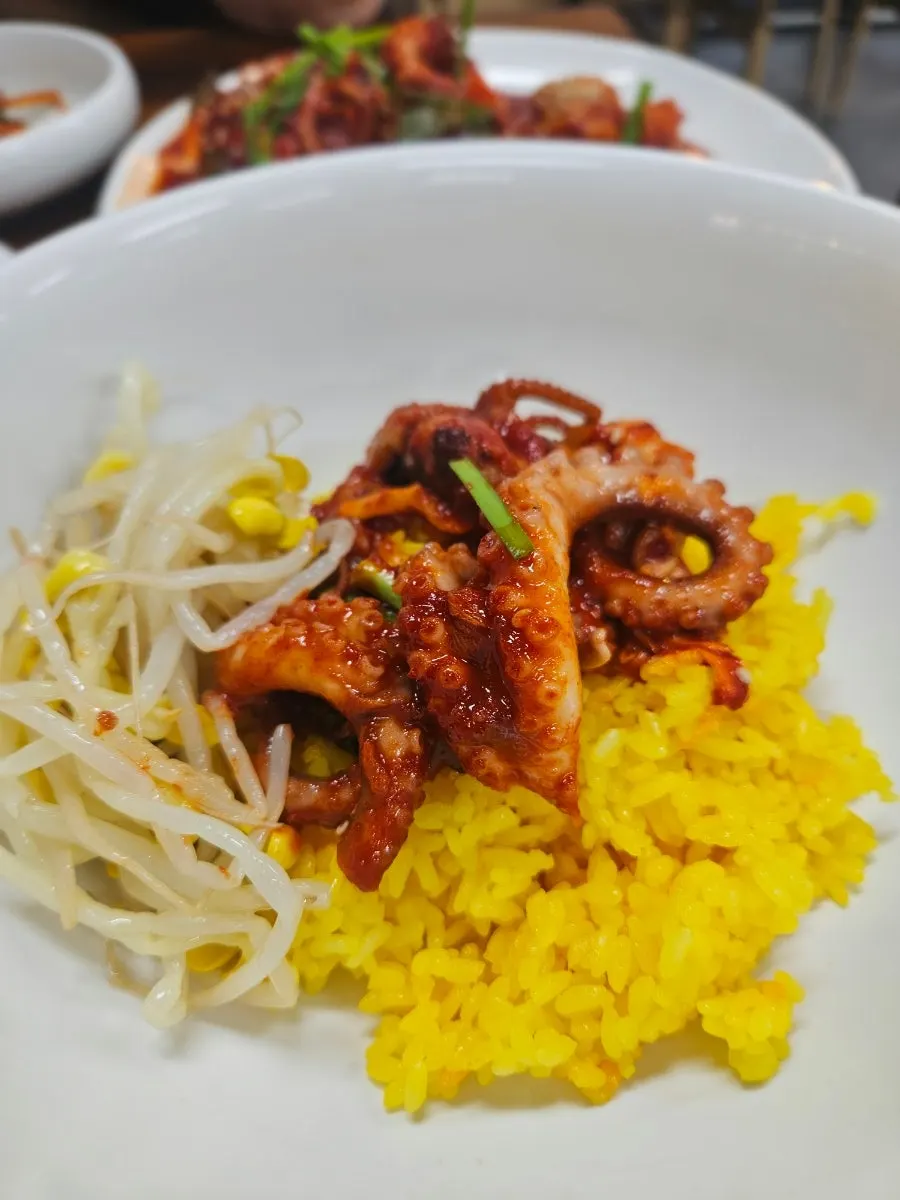 Turmeric rice at Haesanggung