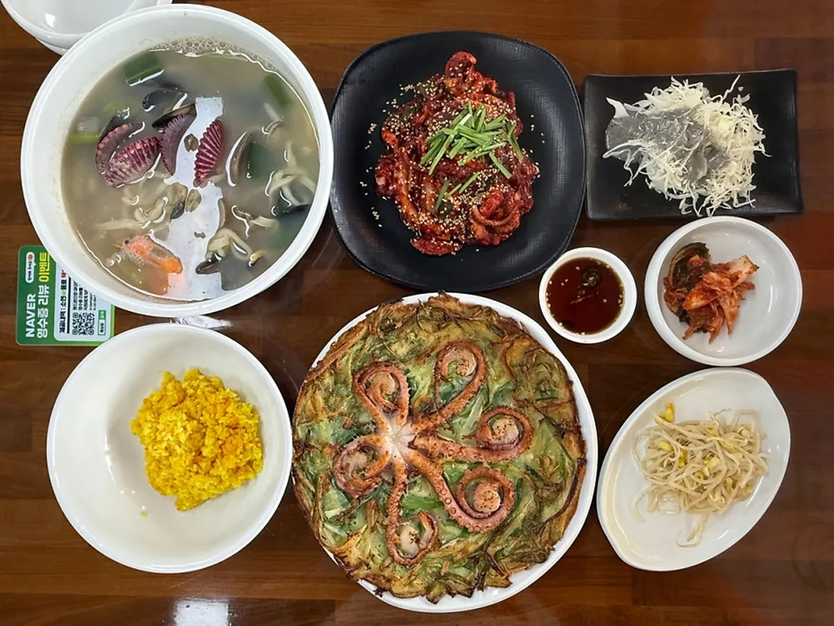 해상궁 한상 2인 상차림 전체