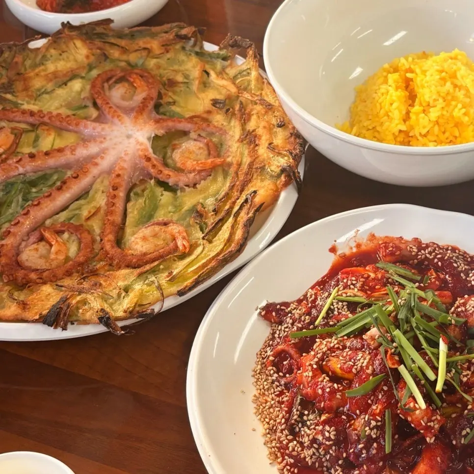 해상궁 2인세트 전체 상차림