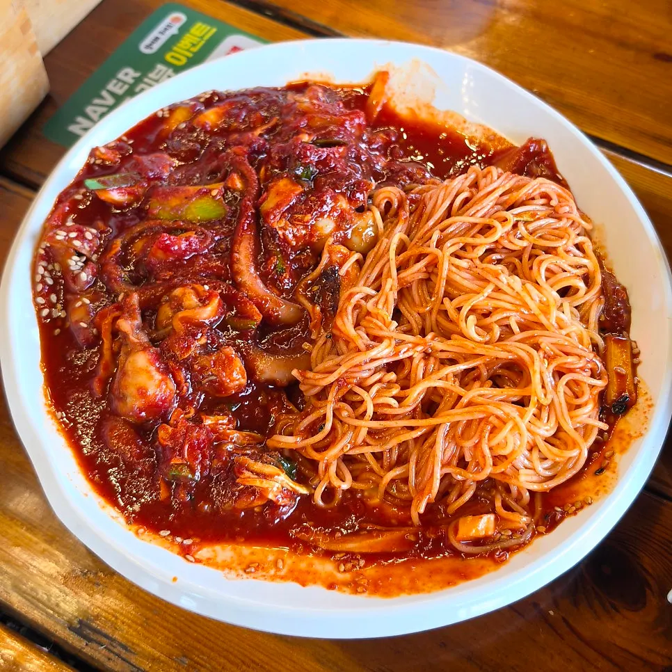 Somyeon noodles received from the review event