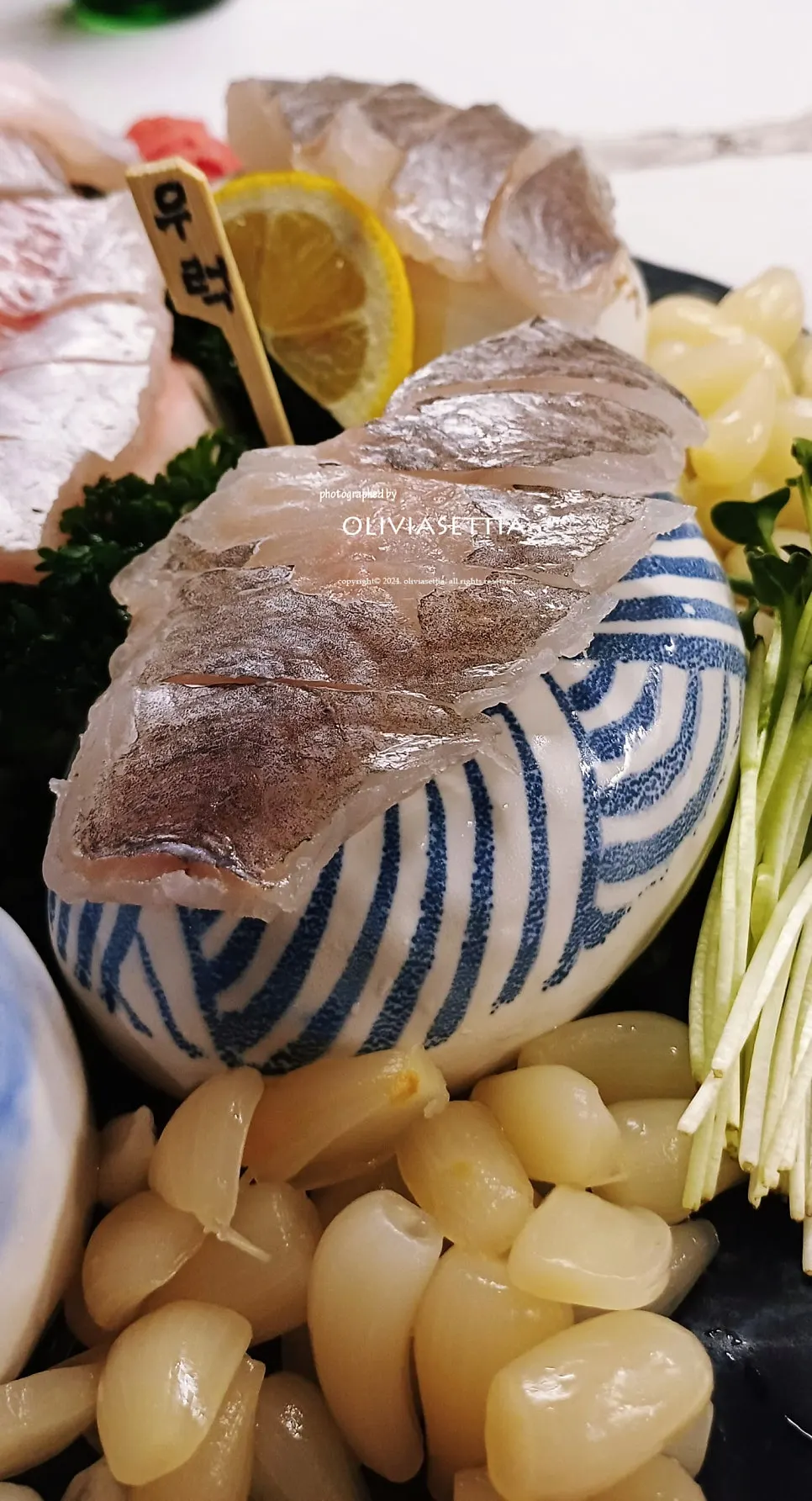 Haeseon's main aged sashimi assortment plate