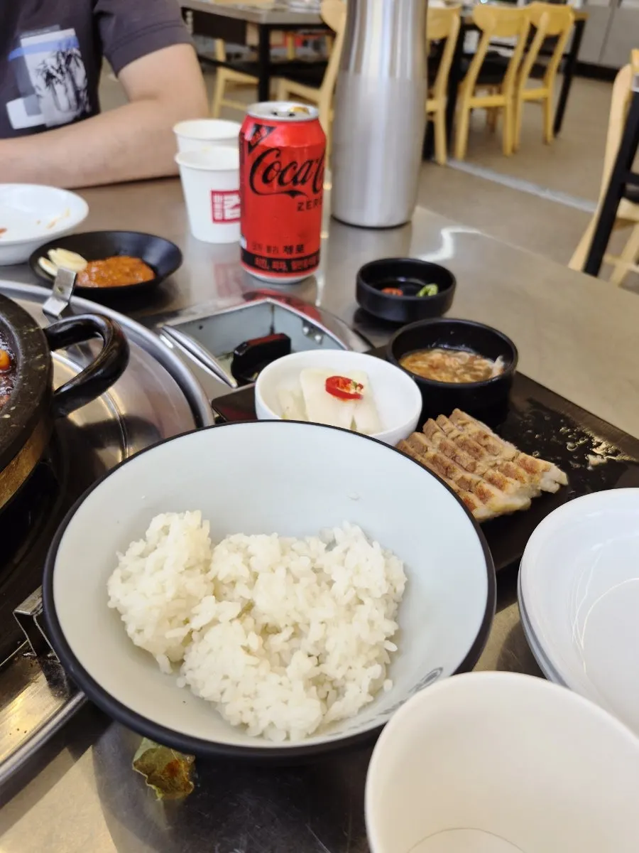 Table at the end of the meal at Haetan Hwaseong Byeongjeom