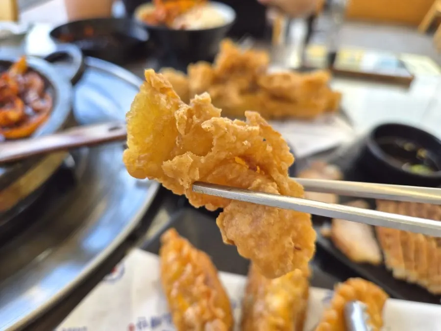 Fried squid still crispy after time