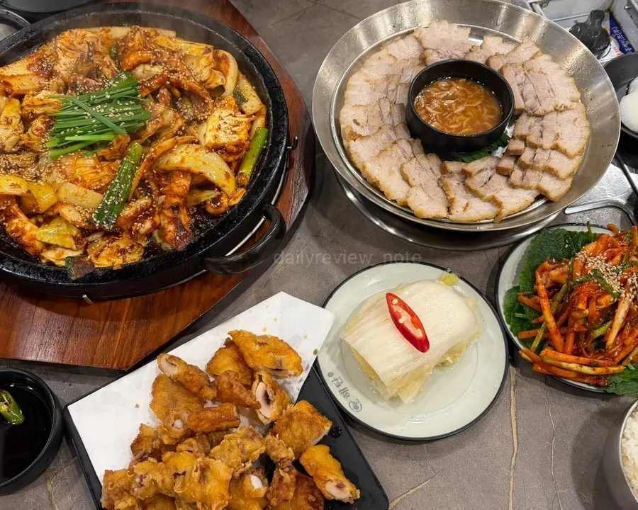 The Haetan Han-sang spread filling the table