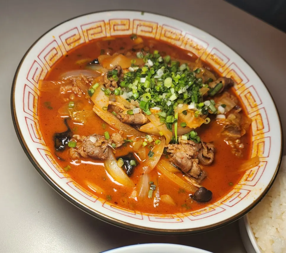 우삼겹소고기짬뽕 메뉴