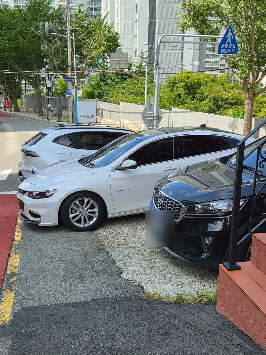 부엌간 해운대점 옆 주차장 모습