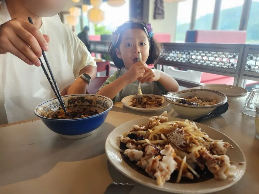 An empty bowl after a child's meal