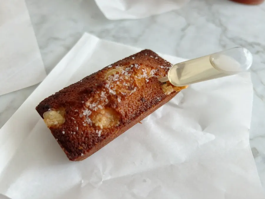 Close-up of three packaged desserts