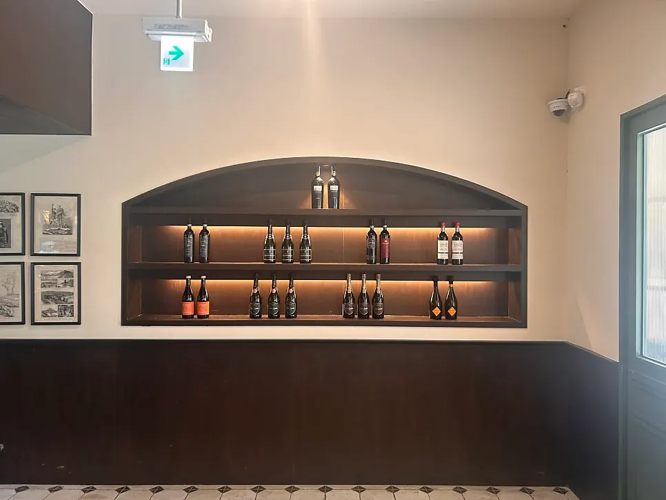 Wine cellar and child-friendly amenities