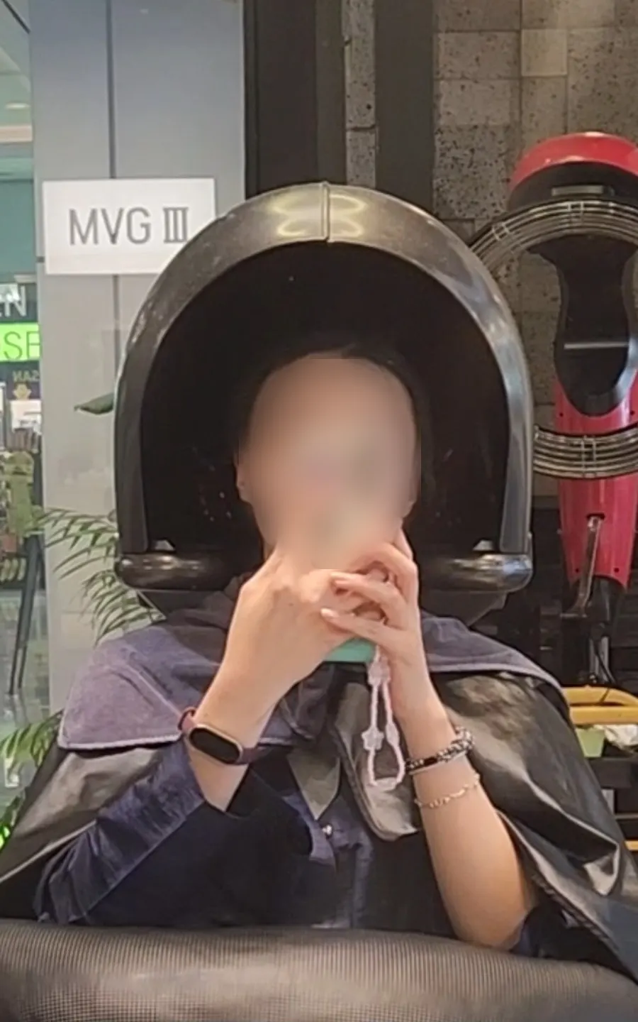 영양 코팅 후 바스락거리는 모발 상태