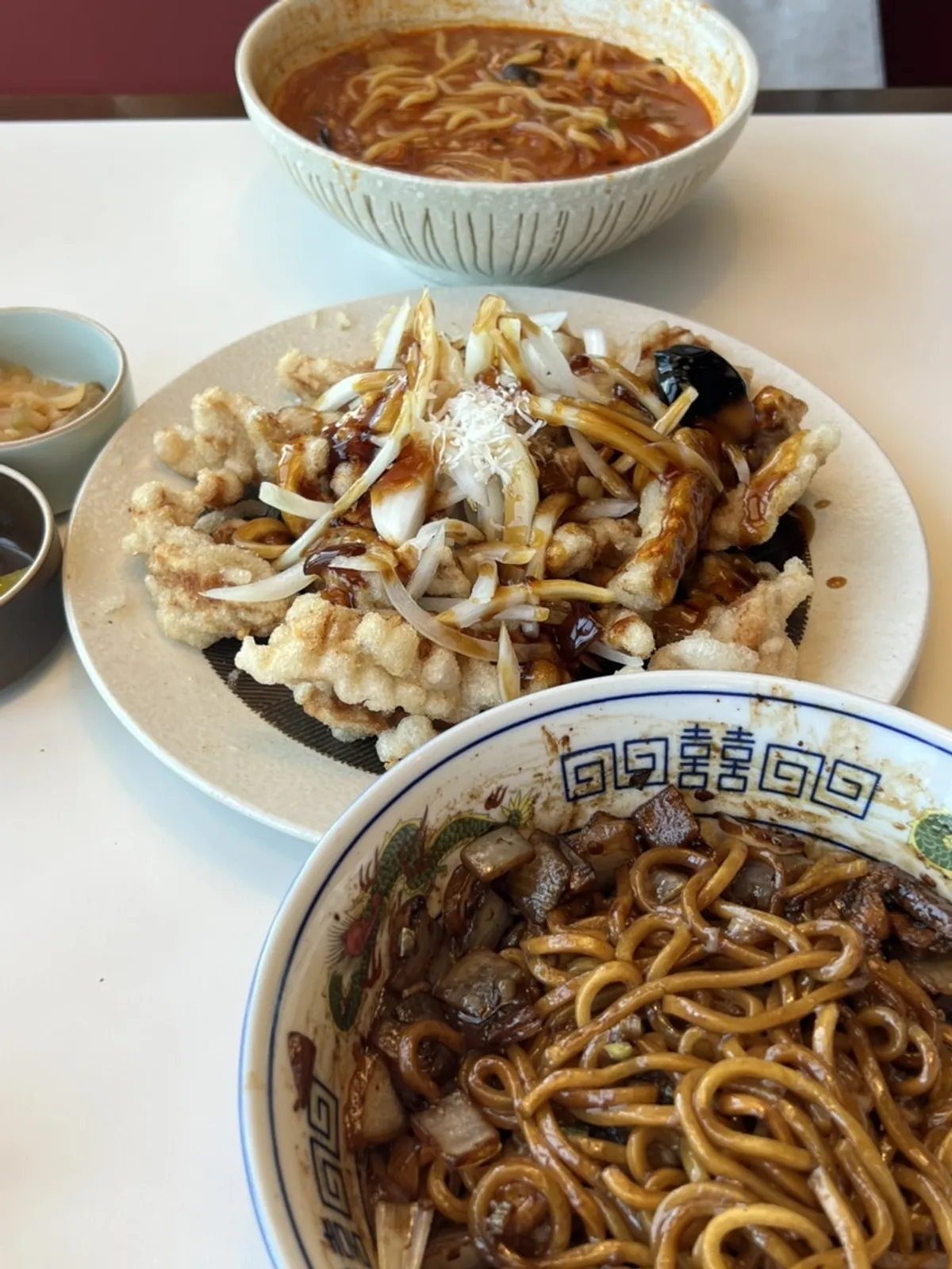 Pork tenderloin tangsuyuk with black-vinegar sauce