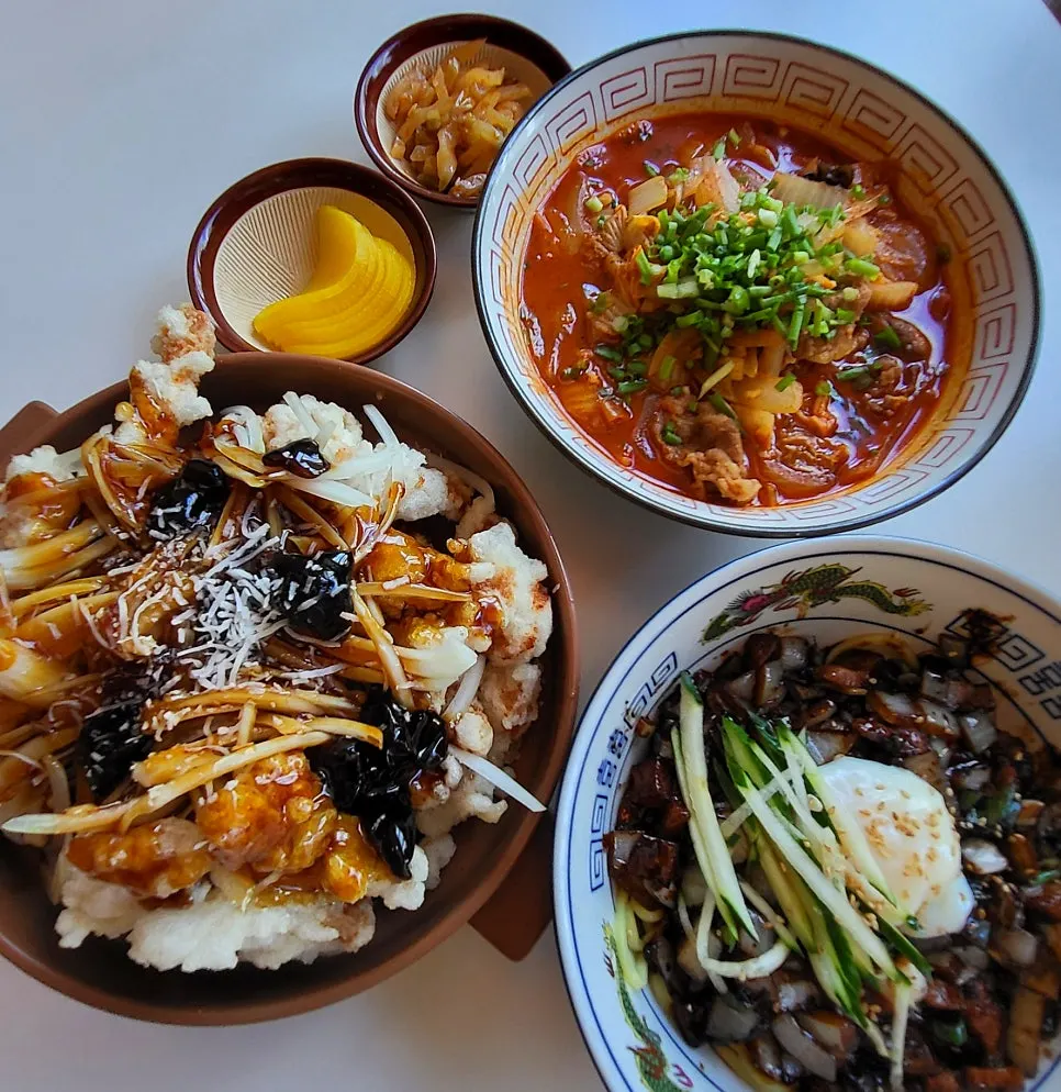 흑초등심 탕수육 한 조각 단면