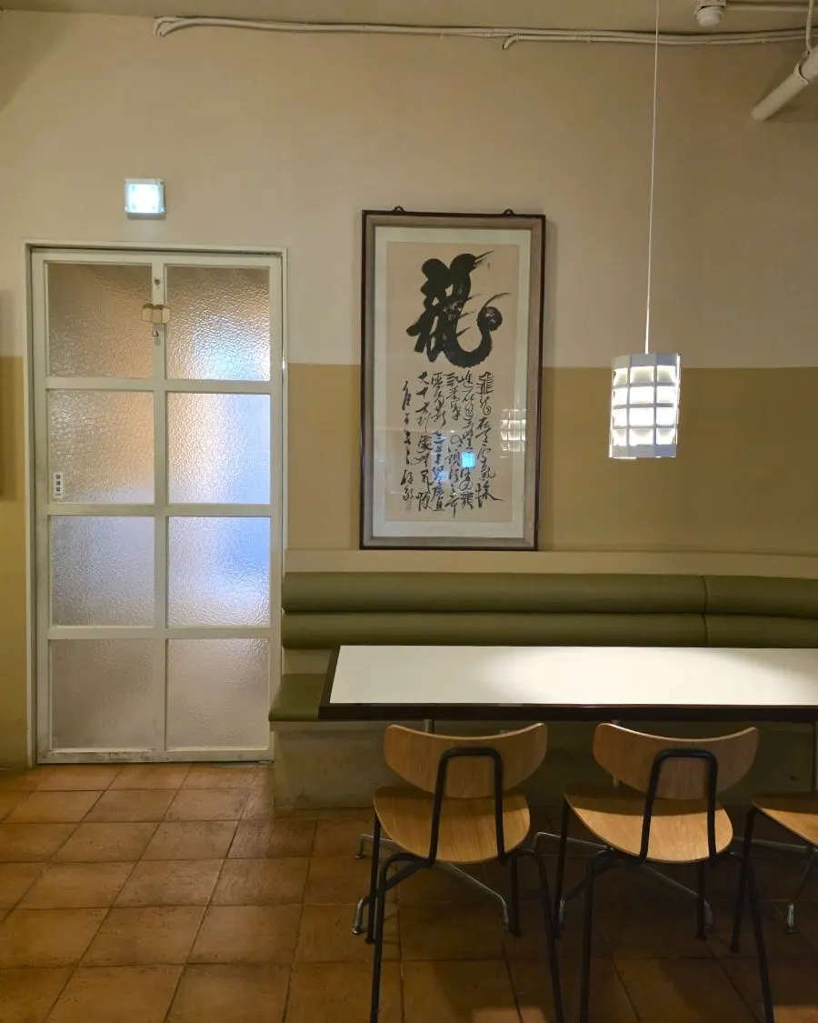 Clean restaurant seating area
