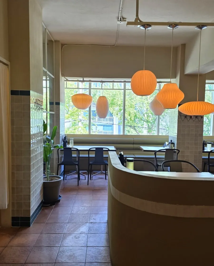 European-style restaurant interior