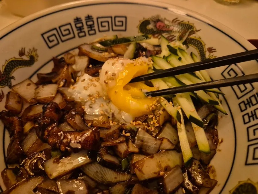 Ganjjajang sauce with pork belly