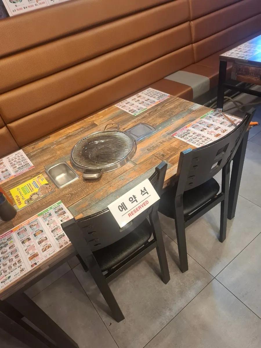 Table set with side dishes before the meal