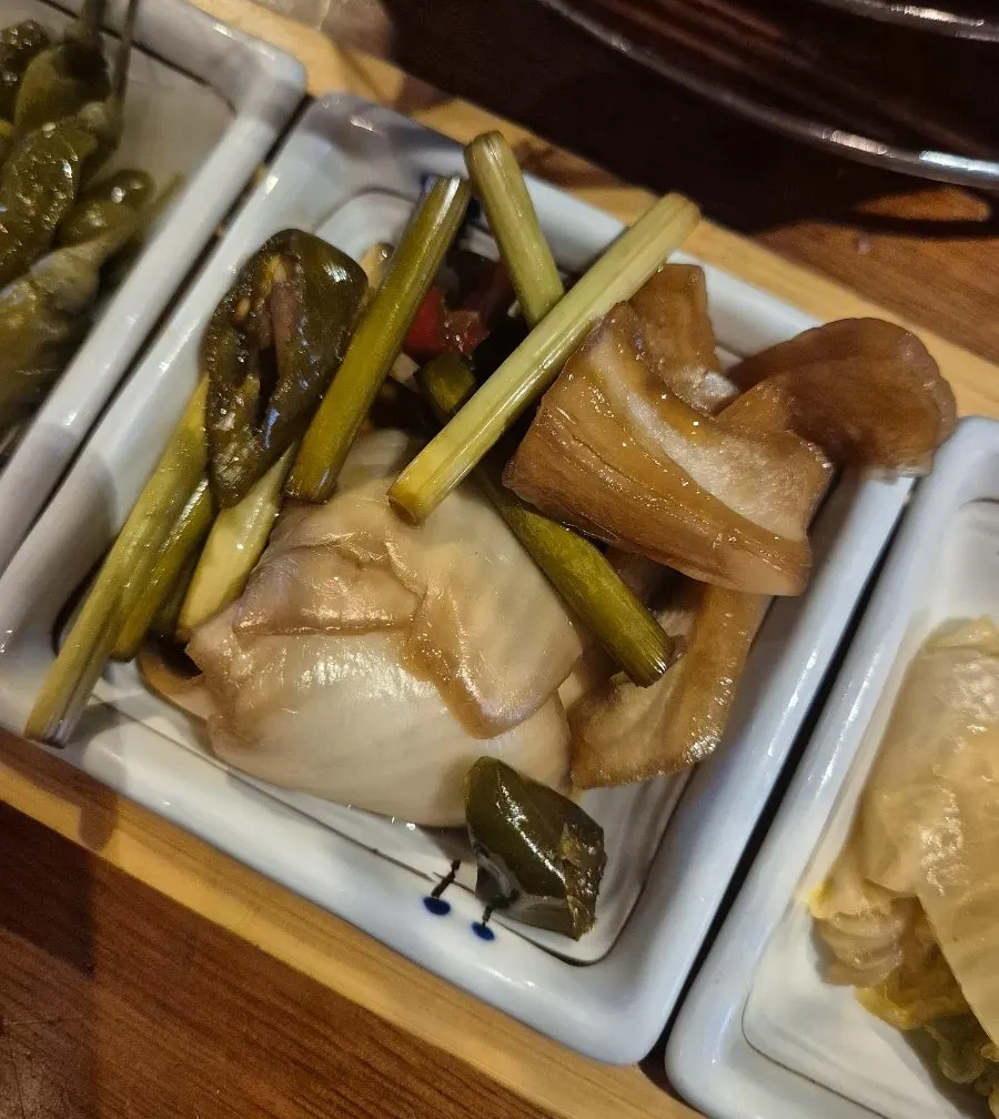 Beef course with side dishes