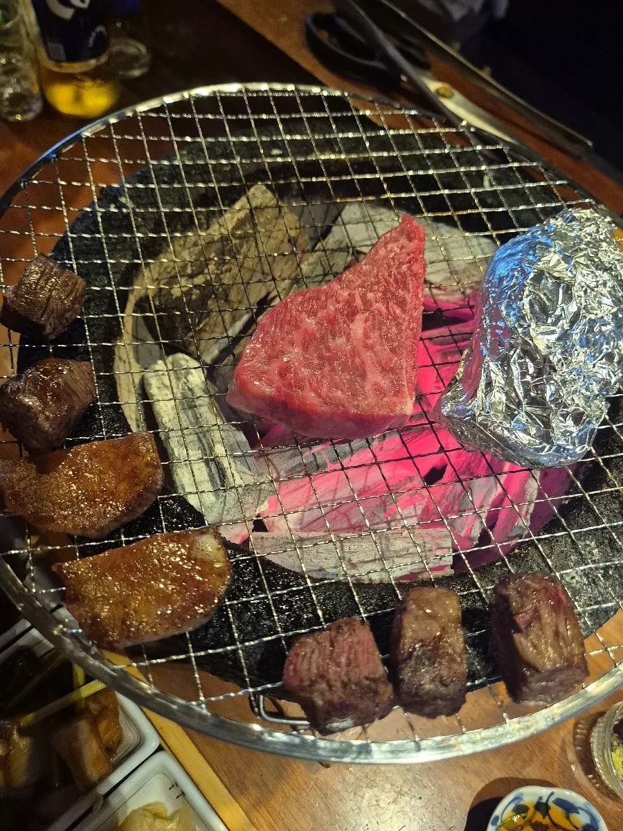 Beef tongue and tenderloin in the beef course