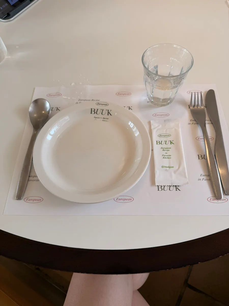 Western-food menu at Bueokgan Haeundae Branch