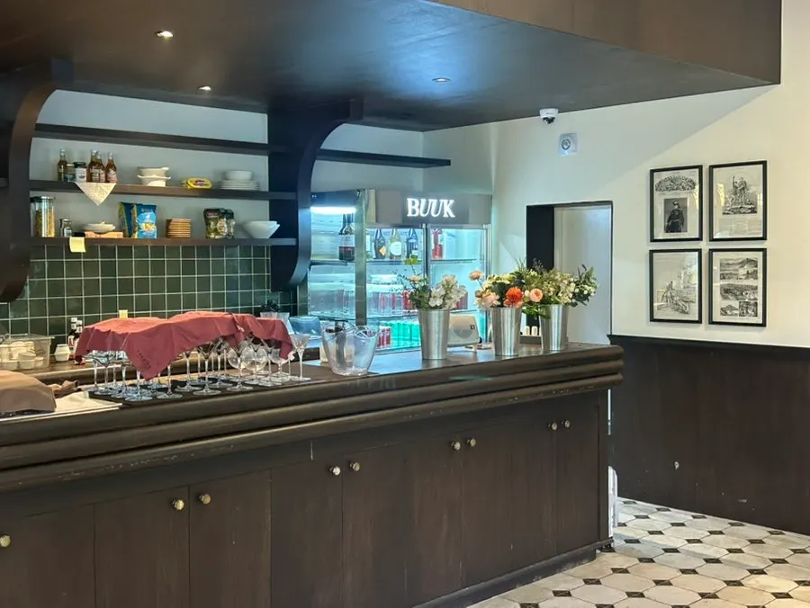 Interior of Bueokgan Haeundae Branch decorated with vintage furniture