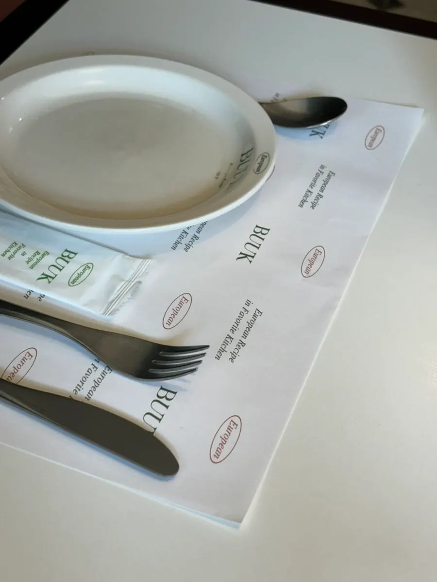 Table set for the meal at Bueokgan Haeundae Branch