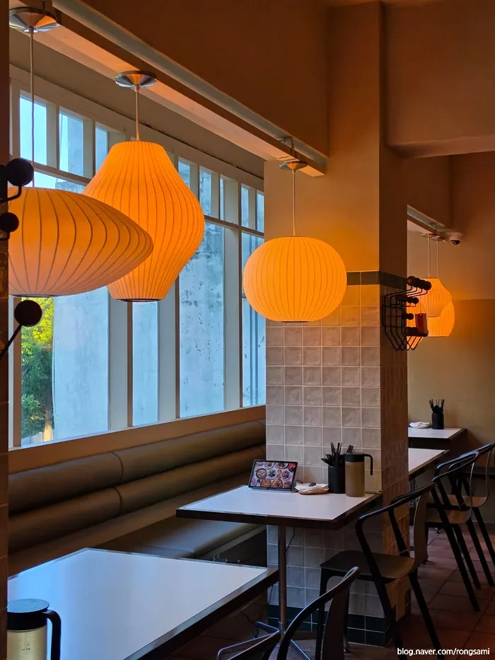 Bubble lamp lighting casting a warm glow